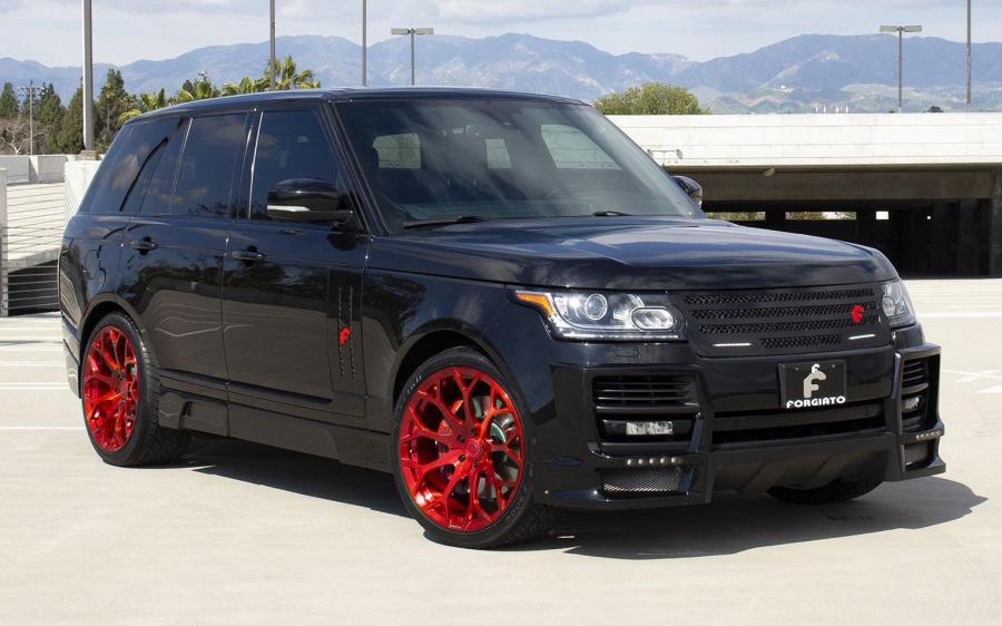 Land Rover Range Rover HSE on Red Forgiato Wheels (Drea-M) '2019